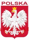 NÁLEPKA ZNAK ORLA POĽSKA - reflexná