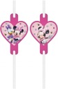 Papierové slamky s medailónom Minnie Mouse Junior