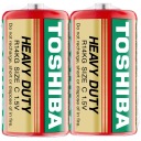 2x batérie TOSHIBA POWERFUL HEAVY DUTY R14 C 1,5V