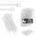 100x sťahovacie pásky Káblové pásky Zipsy 2,5 x 150 mm Silné UV sťahovacie pásky
