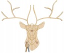 Drevený vešiak na kľúče na stenu DEER