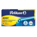 PELIKAN DLHÉ NÁPLNE TYRKYSOVÉ 5 KS