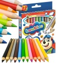 Bambino Hrubé ceruzkové pastelky, 12 farieb, okrúhle