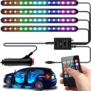 RGB LED OSVETLENIE DO INTERIÉRU AUTA PÁS KABÍNY + DIAĽKOVÉ OVLÁDANIE
