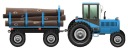 NÁLEPKA NA OKENNÉ SKLENÉ ZRKADLO TRAKTOR KRAJINA