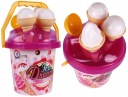 Sada pieskoviska ICE CREAM Forms Vedro piesku
