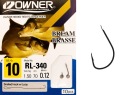 Háčiky s náväzcom OWNER CHINTA 0,12 mm, veľkosť 10