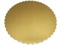 ZÁKLAD NA TORTY okrúhly, 28 CM, HRUBÝ ZLATÝ