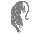 Nálepka Nálepka Cat Puma Silver Auto UV