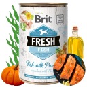 Brit Čerstvé ryby s tekvicou Mokré krmivo pre psov 400 g ryby