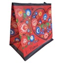 Nákupná taška 24L 35x20x35 Folklór 1 ks červená