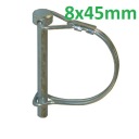 Sklopná závlačka, ochrana potrubia, 8x45mm