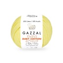 Priadza Gazzal Baby Cotton XL 3413 - svetlo žltá
