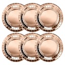 Papierové taniere Rose gold 18 cm 6 ks