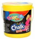Chodníková krieda Colorino Jumbo vo vedre 12 ks 32988