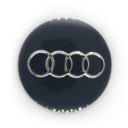 ZNAK LOGO NÁLEPKA AUDI 65 mm GRAFIT