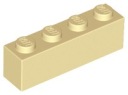 LEGO 3010 BRICK 1x4 piesok NOVINKA (2g)