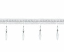 CRYSTAL BEADS Dekoratívna PÁSKA na závesy