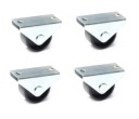 Malý rovný čierny plastový oceľový krúžok 30 mm 4