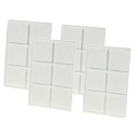 Plsťové podložky 30x30 mm 24 ks, plsť na nábytok