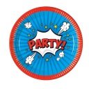 Papierové taniere Boom Party 23 cm - 8 ks