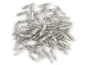 Sklenené korálky kučeravá trubička SLAMA 9x2mm 10g 190ks 9W03sr