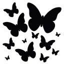 Nálepky BUTTERFLY, motýle, samolepky