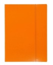 A4 zložka s gumičkou, oranžová, 380g, pevná, Vaupe