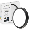 POVRCHOVÝ okrúhly LED stropný panel PANEL 18W 1620lm Neblikajúci CCD ČIERNA