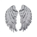 Strieborné flitre Wings nažehľovačka