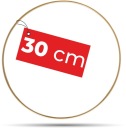 Kovový prsteň lapač snov GOLD MAT 30 cm