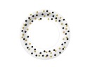 Papierové taniere PAW CONFETTI GOLD 10 ks. 18 cm