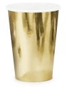 ZLATÝ PAPÍROVÝ ŠÁLK Kovový, 6 kusov, 220 ml