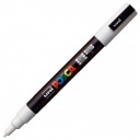 POSCA ZNAČKOVAČ PC-3M UNI S BIELOU PLAGÁTOVOU FARBOU
