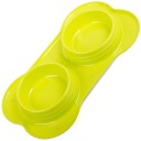 Dvojitá miska na krmivo pre psov a mačky, 0,4 l x 2