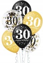 Sada 30 balónov k tridsiatym narodeninám po 6