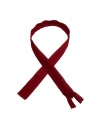 Zips, SAMOSTATNÁ PAPUČKA, KRYTÁ ČIPKA 50cm ŠARLETOVÁ ČERVENÁ