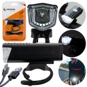 VÝKONNÁ LED PREDNÁ BICYKLE LAMPA 3 REŽIMY 300 LM USB 800mAh VODOtesné
