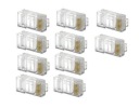 10x hroty konektorov Zástrčka RJ45 CAT5