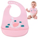 SILIKÓNOVÝ PODPREDNÍK s vreckom RUŽOVÝ s LABUŤOU 24-32 cm
