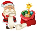 NÁLEPKA NA OKENNÉ SKLO ZRKADLO SANTA CLAUS