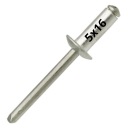 Slepé nity OCEL/OCEL OCEL/OCEL 5x16mm - 10 KS