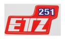 Samolepky samolepka obtisk MZ ETZ 251 samolepka