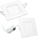 VÝKONNÉ ZÁPUSTNÉ STROPNÉ LAMPA, STROPNÉ SVETLO Štvorcové, NEUTRÁLNE, 3W