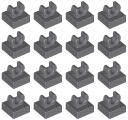 LEGO 15712 DRŽADLO NA DLAŽDIČKU 1x1 tmavosivá (3g) 16ks