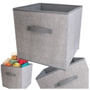 ORGANIZÁTOR ŠATNÍKA textilný box 31x31x31cm na nohavice, mikiny, s rúčkou