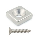 NEODYMIOVÝ MAGNET NA SKRUTKU 10x10x3mm obdĺžnikový HUNTER