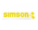Nálepka Simson s51 s50 s53 ifa na nádrž, žltá