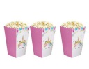 Popcorn boxy, sladkosti, narodeniny JEDNOROŽEC