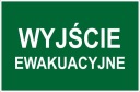 č.14 NÚDZOVÝ VÝCHOD. (zelená) DOSKA